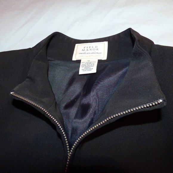 Field Manor Black Ladies Skirt Suit US 12 - Picture 8 of 16